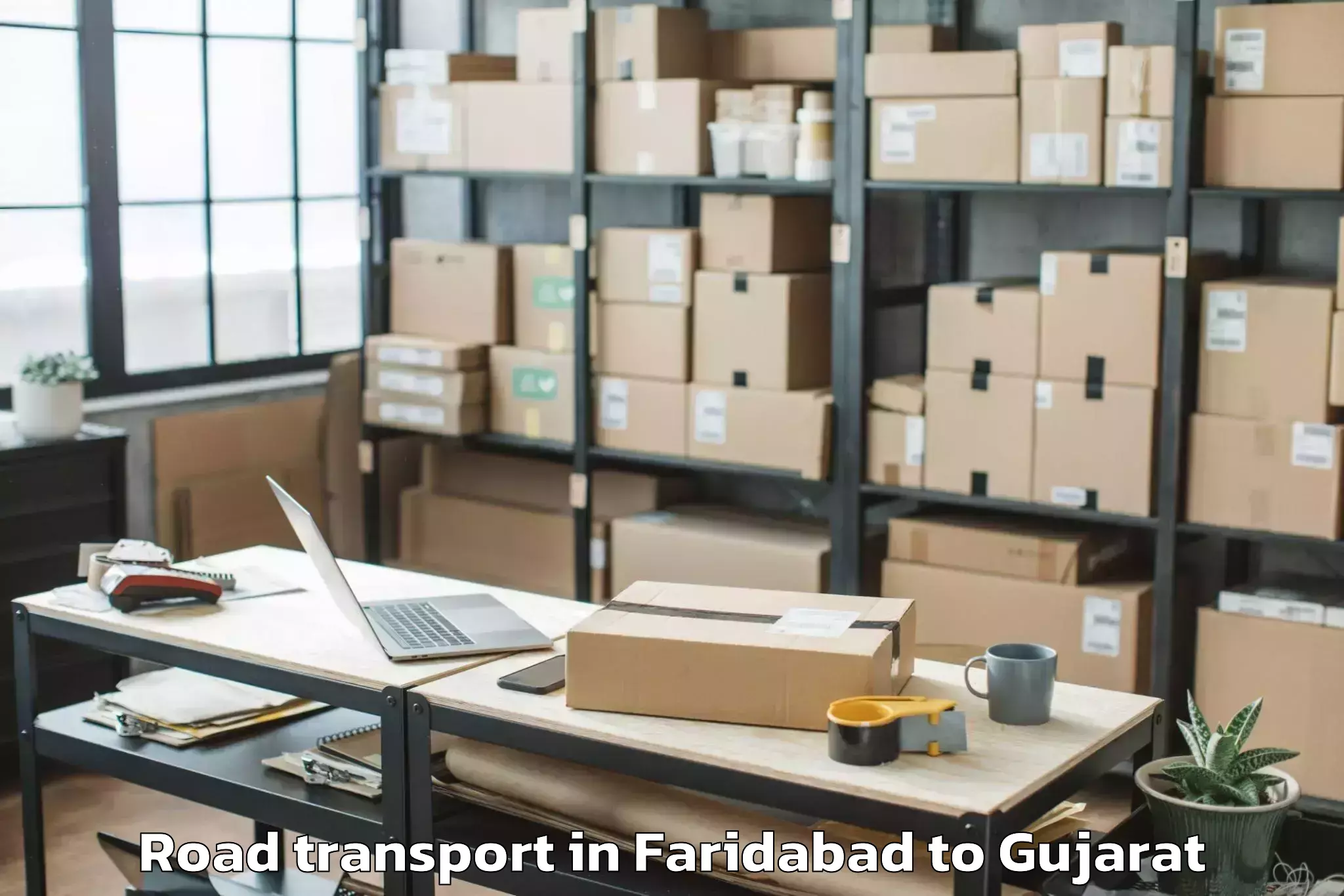 Reliable Faridabad to Umreth Road Transport